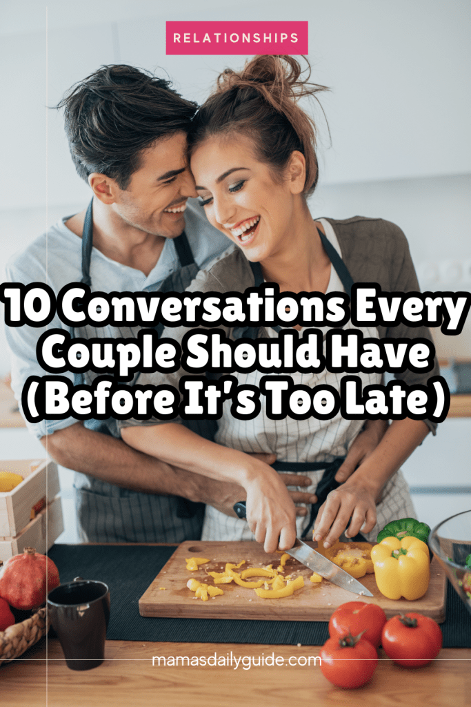 a couple in the kitchen showing love and cutting veggies together